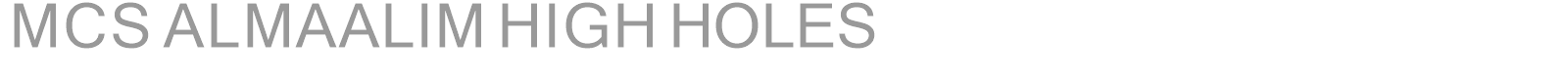 MCS ALMAALIM HIGH HOLES font preview